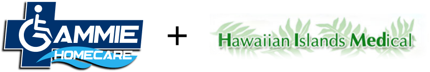 Gammie HomeCare Logo and Hawaiin Island Medical Logo